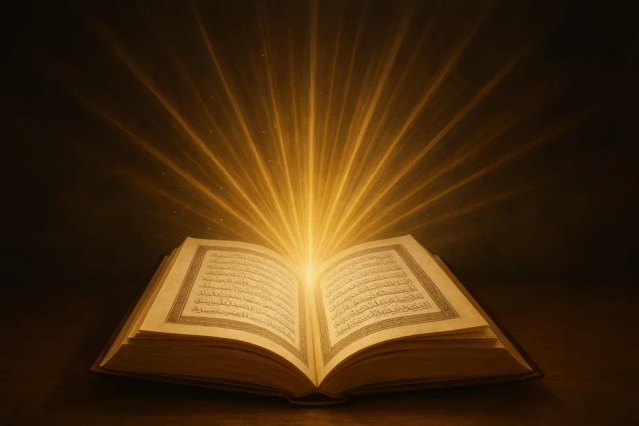 Livre ouvert émettant une lumière dorée, symbolisant la Charte StarHope et ses principes éthiques.