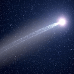 Une comète lumineuse traverse un ciel étoilé, laissant derrière elle une longue traînée scintillante. L’image évoque l’idée d’une percée fulgurante, d’un changement de trajectoire et d’une force nouvelle qui s’affirme dans l’immensité.